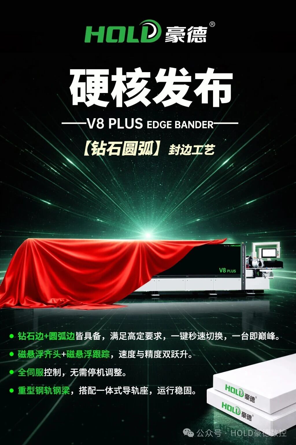 豪德钻石圆弧封边机新品发布