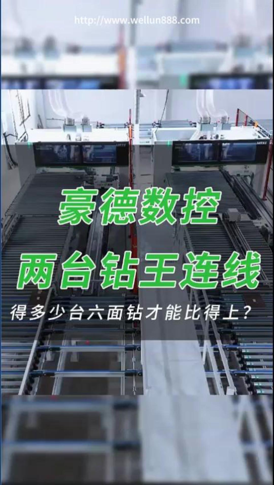 豪德数控两台钻王连线