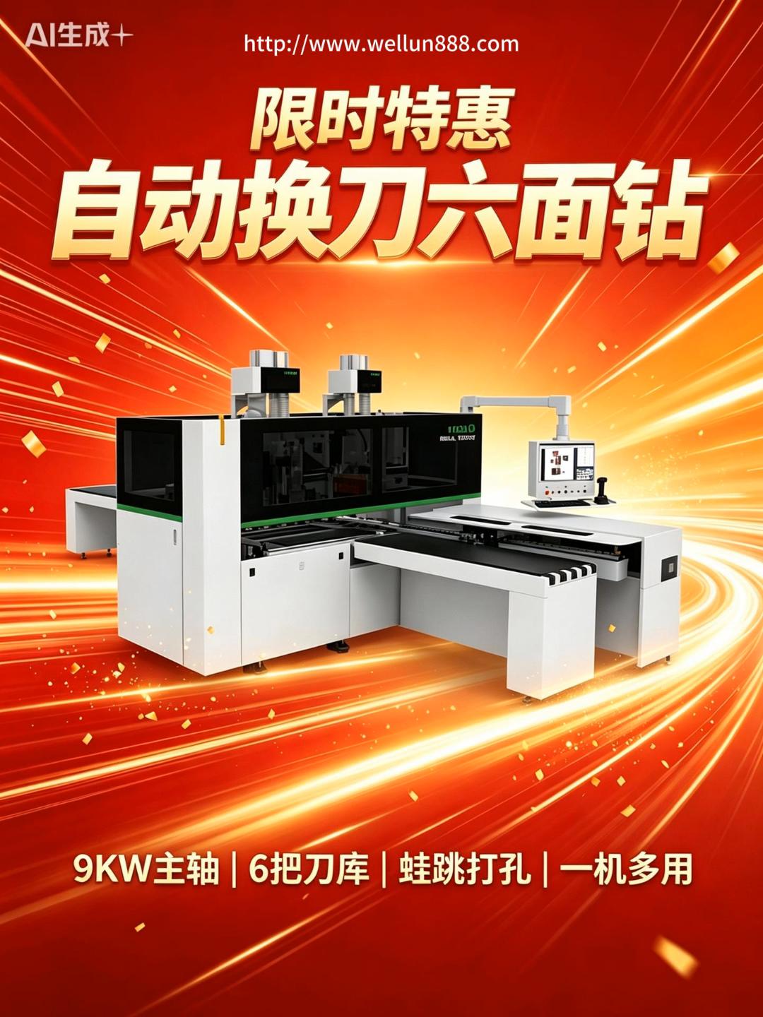 自动换刀六面钻限时特惠