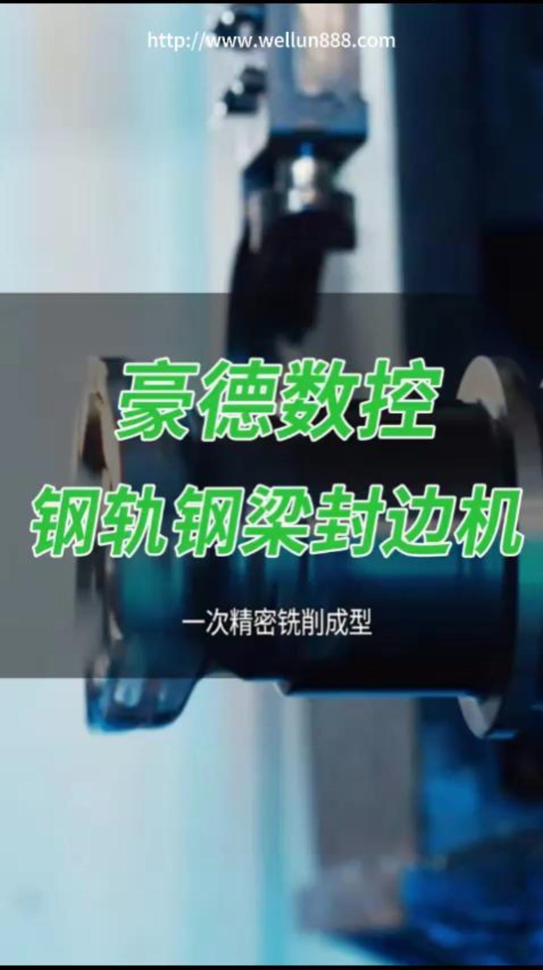 豪德数控钢轨钢梁封边机