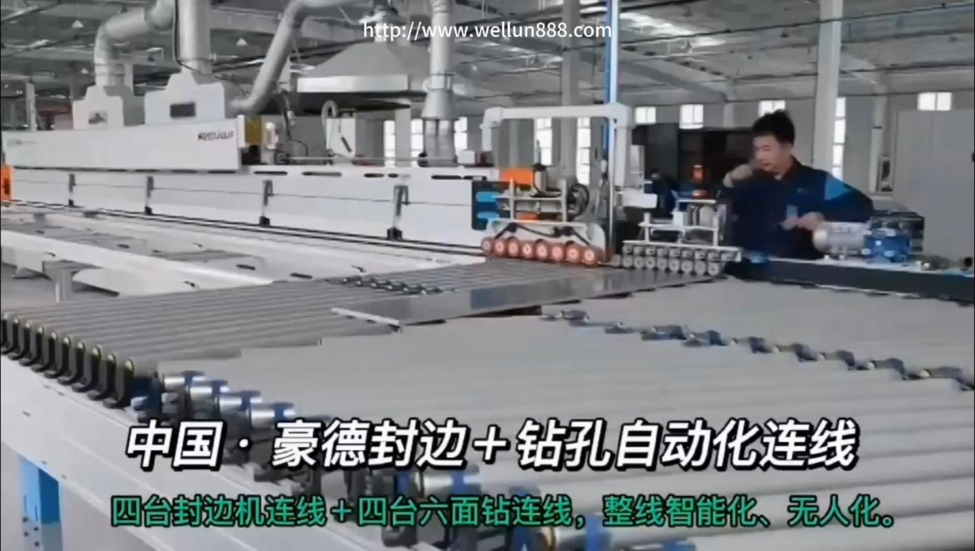 豪德封边+钻孔自动化连线#華倫機械#华伦科技#wellun