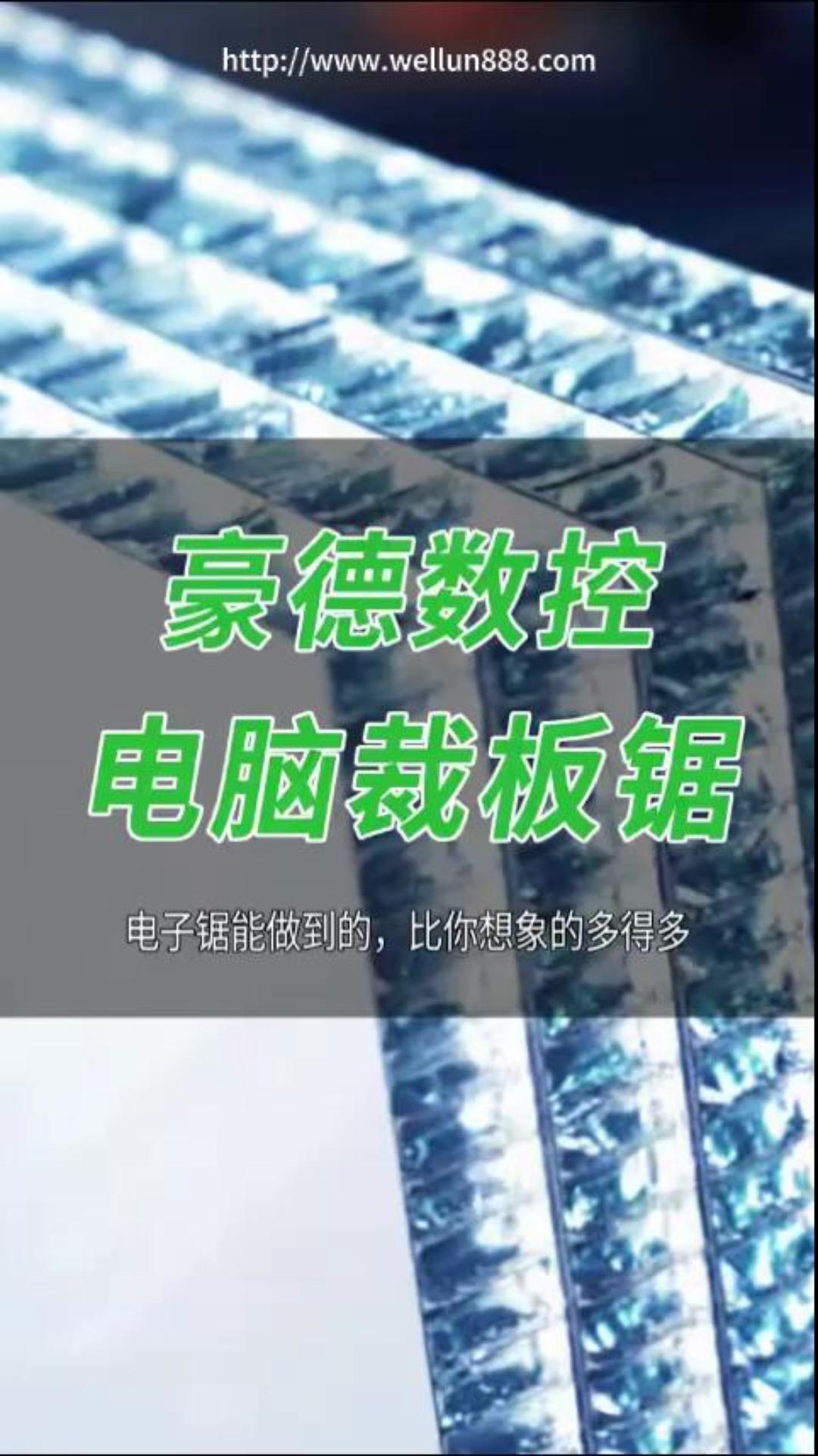 豪德数控电脑裁板锯#華倫機械#华伦科技#wellun