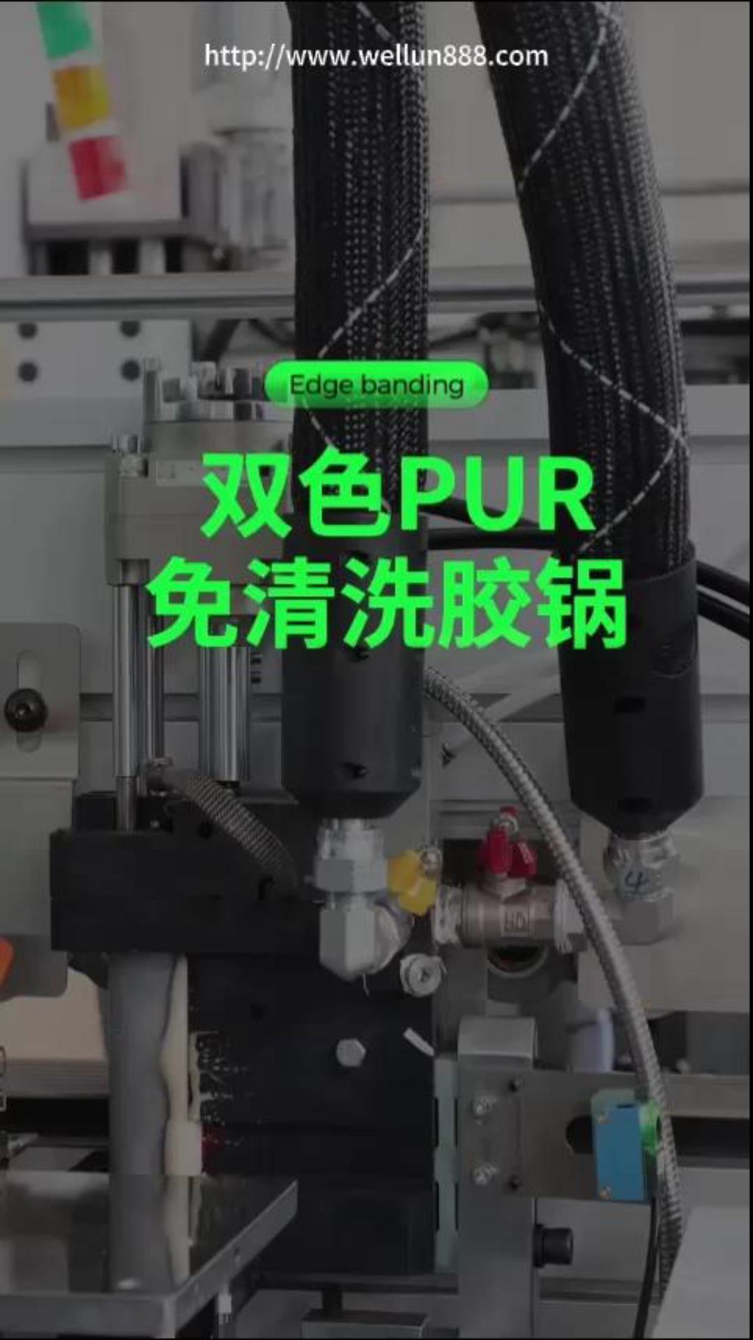 双色PUR免清洗胶锅#華倫機械#华伦科技#wellun
